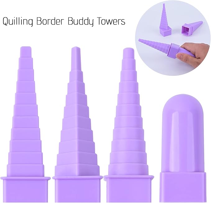 YURROAD Paper Quilling Kit for Starter, Width 5mm 900 Strips in 36 Colors - Image 7