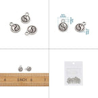 Craftdady Tibetan Style Antique Silver Alloy Pendants Cute Metal Dangle Charms - Image 3