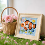 INFUNLY Clownfish Punch Needle Kit Cute Fish DIY Embroidery Punch Needle Set - Image 2