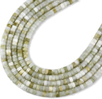 150pcs 4x2mm Natural Taiwan Jade Heishi Disc Rondelle Spacer Semi Precious - Image 3