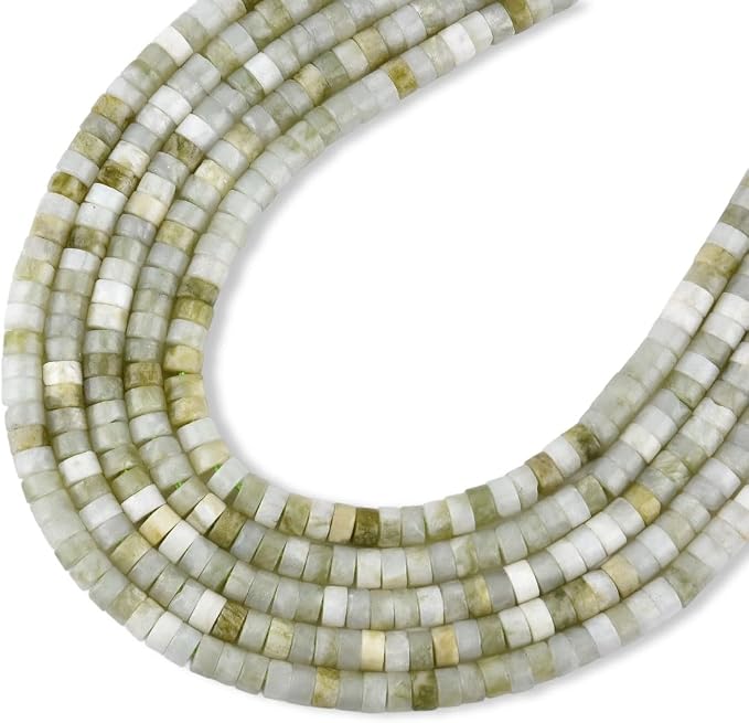 150pcs 4x2mm Natural Taiwan Jade Heishi Disc Rondelle Spacer Semi Precious - Image 3