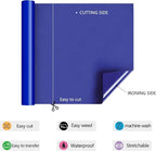 RENLITONG Royal Blue Iron on Vinyl 12Inch by 15ft Roll HTV - Image 4