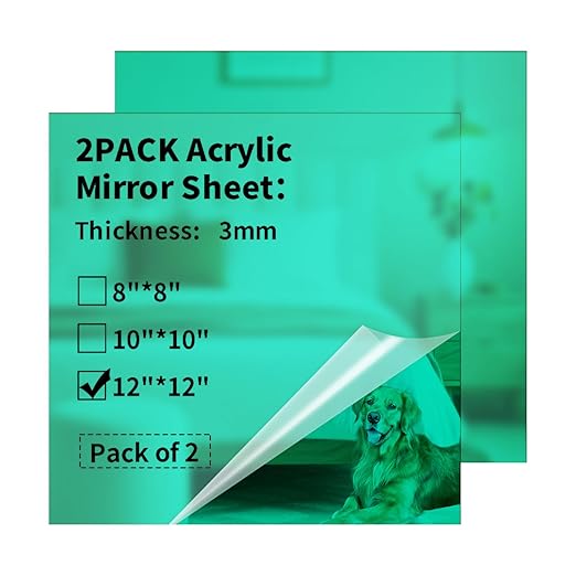 Mirror Acrylic Sheets 1/8 ” Thick by gdhwcxl