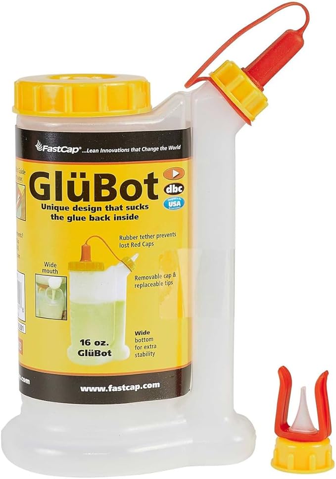 Fastcap Glue Dispenser, 16 oz, Plastic GB.GLUBOT.YB by FastCap