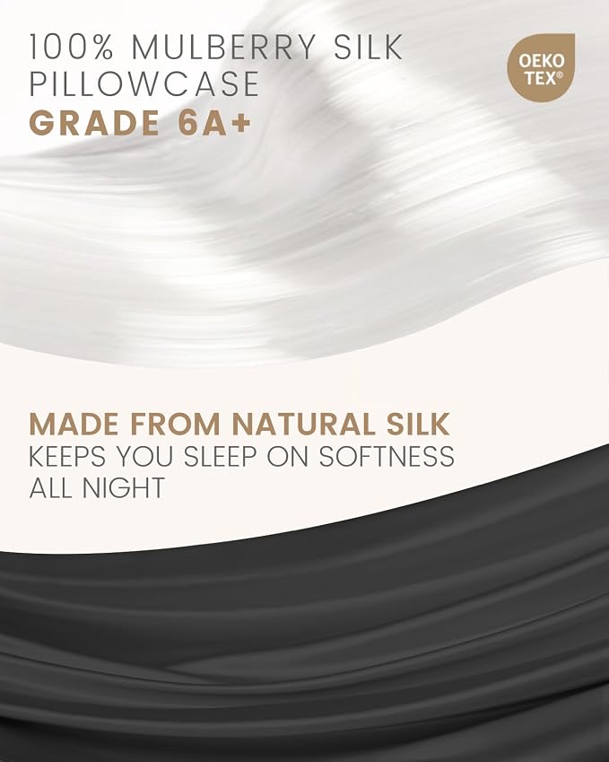 THXSILK 100% Pure Mulberry Silk Pillowcase - Image 4