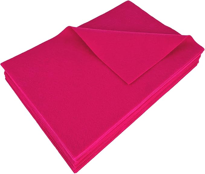 Jtnohx Color Felt, Soft Felt Sheets, 1.4mm Thick 8"x12" Handicraft Felt Fabrics by Jtnohx