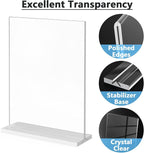 MaxGear Acrylic Sign Holder 8.5" x 11" Double Sided Menu Holder, 10 Pack | - Image 4
