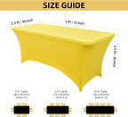 10-Pack 6ft Spandex Table Covers - Image 4