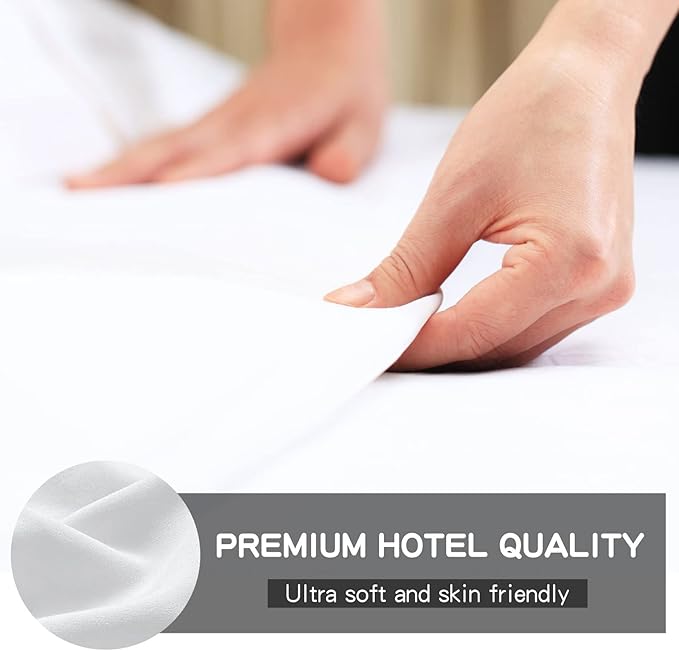 FreshCulture Twin XL Flat Sheets Only 2 Pack - Image 3