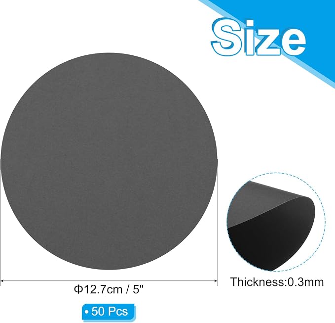 PATIKIL 5inch Circle Card Stock - Image 2