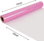 FUNKAKA Glitter Fluorescent Purple HTV Heat Transfer Vinyl Rolls, Glitter HTV - Image 2