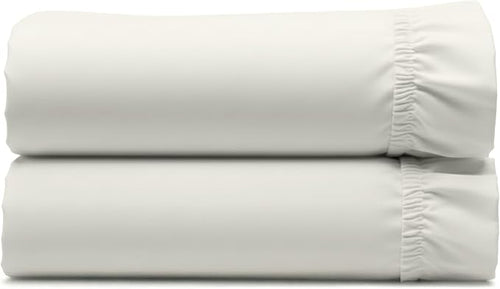 2 Cotton Fitted Sheet Twin, 400 Thread Count 100% Cotton Sateen Fitted Sheets by CaliforniaDesignDen
