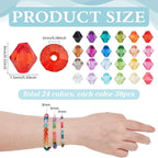 PH PandaHall 1200pcs 8mm Crystal Beads - Image 2