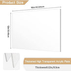 2 Pieces 1/8" Thick Acrylic Sheets, Plexiglass Sheets, Photo Frames - Image 2