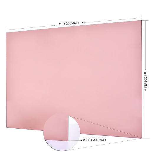 6 PCS Translucent Light Teal Cast Acrylic Sheets 8" x 12" x 0.118", Plexiglass - Image 5
