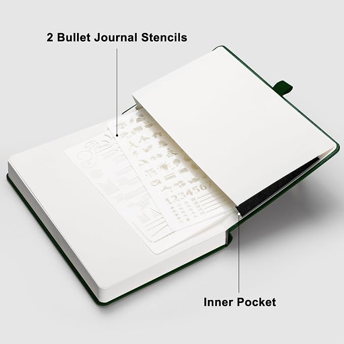 RETTACY Blank Journal Notebook, 192 Pages, A5 Medium Size | Leather Hardcover - Image 7
