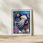 ZQEATRY Jellyfish Coral Reef Special Shape Diamond Art Kits - Image 4