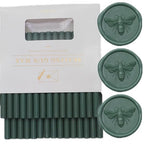 Olive Green Wax Seal Sticks, Sealingwax Gunsticks Set Wedding Invitations - Image 4