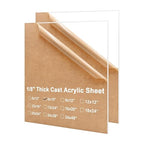 KINLINK 8x10 Plexiglass Sheets 1/8 inch Thick, 3mm Clear Cast Acrylic Sheet by KINLINK