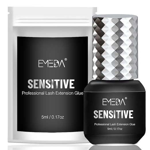 EMEDA Sensitive Eyelash Extension Glue 0.17fl.oz/5ml/1 Sec Drying by EMEDA