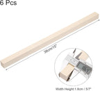 MECCANIXITY 6pcs Wood Sticks, 5/7"x 5/7" x 15" Rectangle Wooden Cube Wood - Image 2