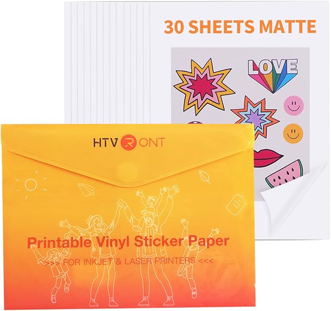 HTVRONT Printable Vinyl Sticker Paper by HTVRONT