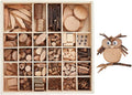 PH PandaHall Wooden Unfinished Craft Kits Garden Playset Loose Parts Natural by PHPandaHall
