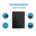 OMTech 6 Pack Colored Acrylic Sheets, 6-Color Acrylic Plastic Boards - Image 8