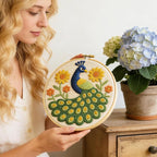 INFUNLY Peacock Flower Punch Needle Kit - Image 7