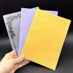 3D Plastic Embossing Folder TemplateFloral Vine Border Texture 5x7 Inch - Image 2