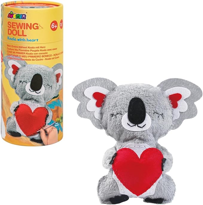 Avenir Sewing Kit for Kids Beginners My First Learn to Sew Craft, Plush Animal by Avenir