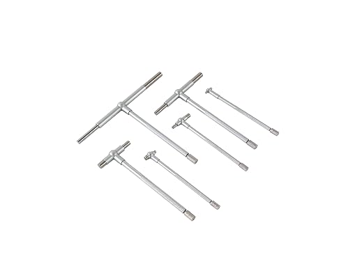 Beslands 6 Pc Telescoping Gage Set, T-Bore Hole Gauges, High Precision - Image 4