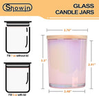 SHOWIN Thick Candle Jars for Making Candles 16 Pcs, 7 OZ Empty Jars - Image 2