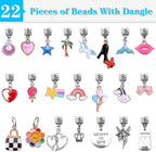 AIPRIDY 150 Pieces Charm Bracelet Making Kit, Unicorn Mermaid Crafts Gifts Set - Image 3