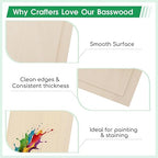 6 Pack Basswood Sheets 18"×24"×5/32" Unfinished Plywood Sheet | Smooth Thin - Image 3