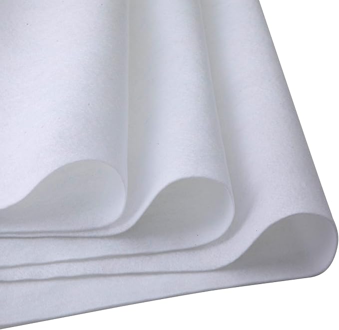 HaoFeijh White Felt Fabric 36" x 36", 1.4mm Thick Soft Felt Fabric Sheet by HaoFeiJH