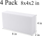 AMZQNART 4pcs 8x4x2in Craft Foam Blocks White - Image 2