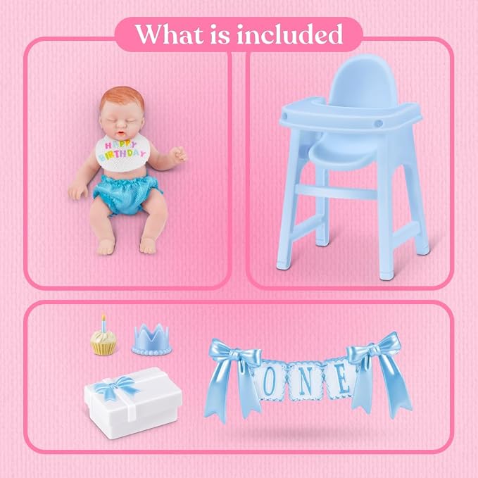 My Mini Birthday Series 1 by ZURU – Collectible Mystery Capsule Baby Doll - Image 4