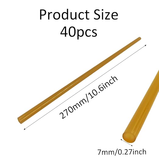 pson 40Pcs 10.6 x 0.27 Inch Hot Glue Sticks - Image 2
