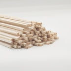 120Pcs Balsa Wood Sticks, Wood Strips Balsa Square Wooden Dowels Hardwood by BARSHASPACE