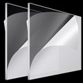 Roowest 2 Pcs 29 x 59 Inch, 1/4 Inch Thick Clear Acrylic Sheet Plastic Sheet by Roowest
