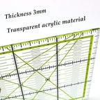 UOOU Quilting Ruler, Square Quilting Rulers Fabric Cutting Ruler Acrylic - Image 3