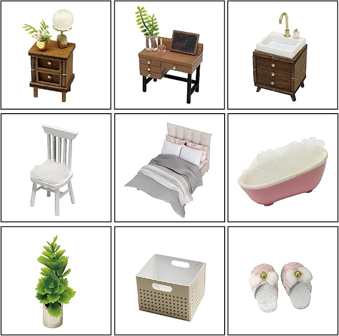 CUTEROOM DIY Doll Room Miniature Furniture Wooden House Kit - Image 3