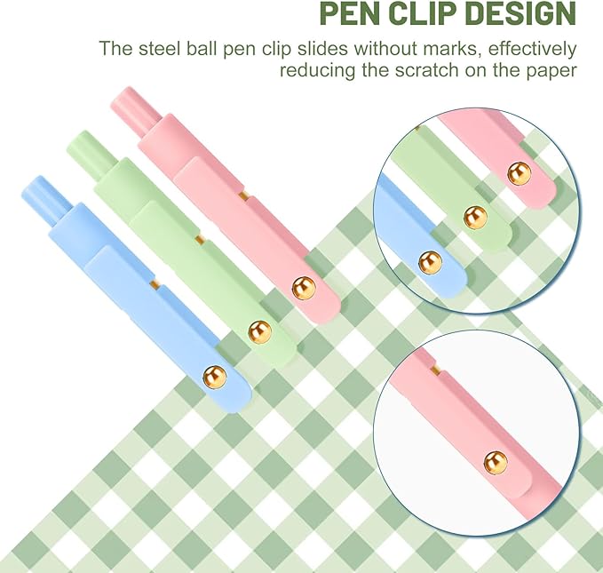 Ddaowanx Colorful Gel Pens, 0.5mm Fine Point Retractable, Colored Pens - Image 6