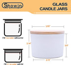 SHOWIN Thick Candle Jars for Making Candles 16 Pcs, 4 OZ Empty Jars - Image 4