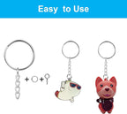 150PCS Sliver Keychain Rings Kit - Image 3