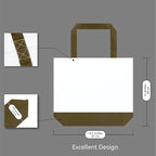 TOPDesign 1-Pack Super Strong Large 12oz Cotton Canvas Tote Bag, Reusable - Image 5