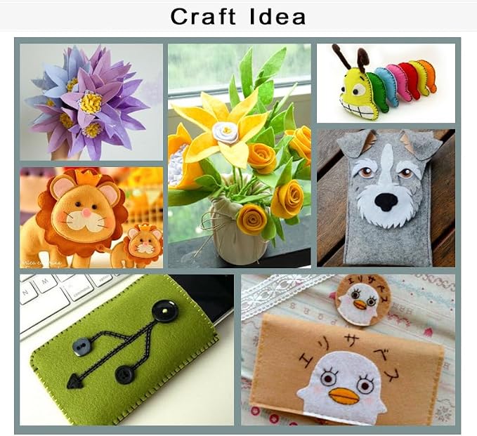 YYCRAFT Craft Soft Felt Sheets 9 Inch X 12 Inch - Image 5