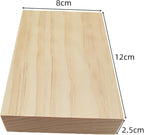 10PCS Rectangle Wood Boards Unfinished Wood Blocks - Image 3