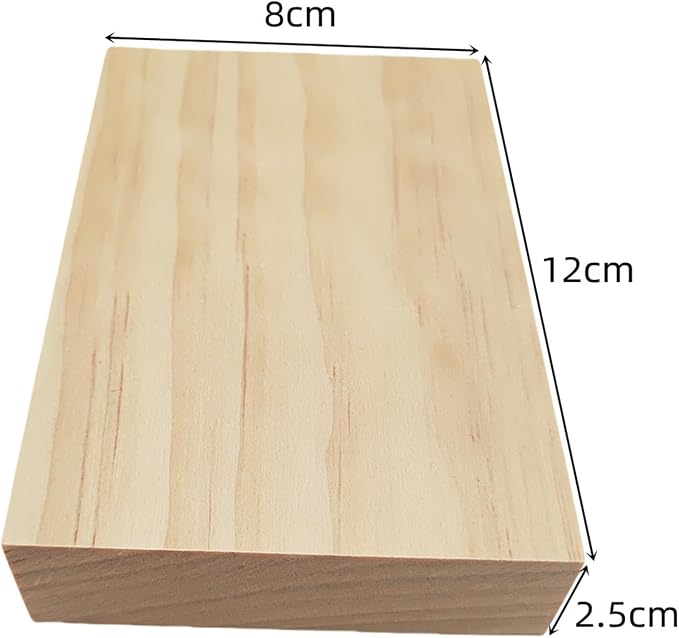 10PCS Rectangle Wood Boards Unfinished Wood Blocks - Image 3